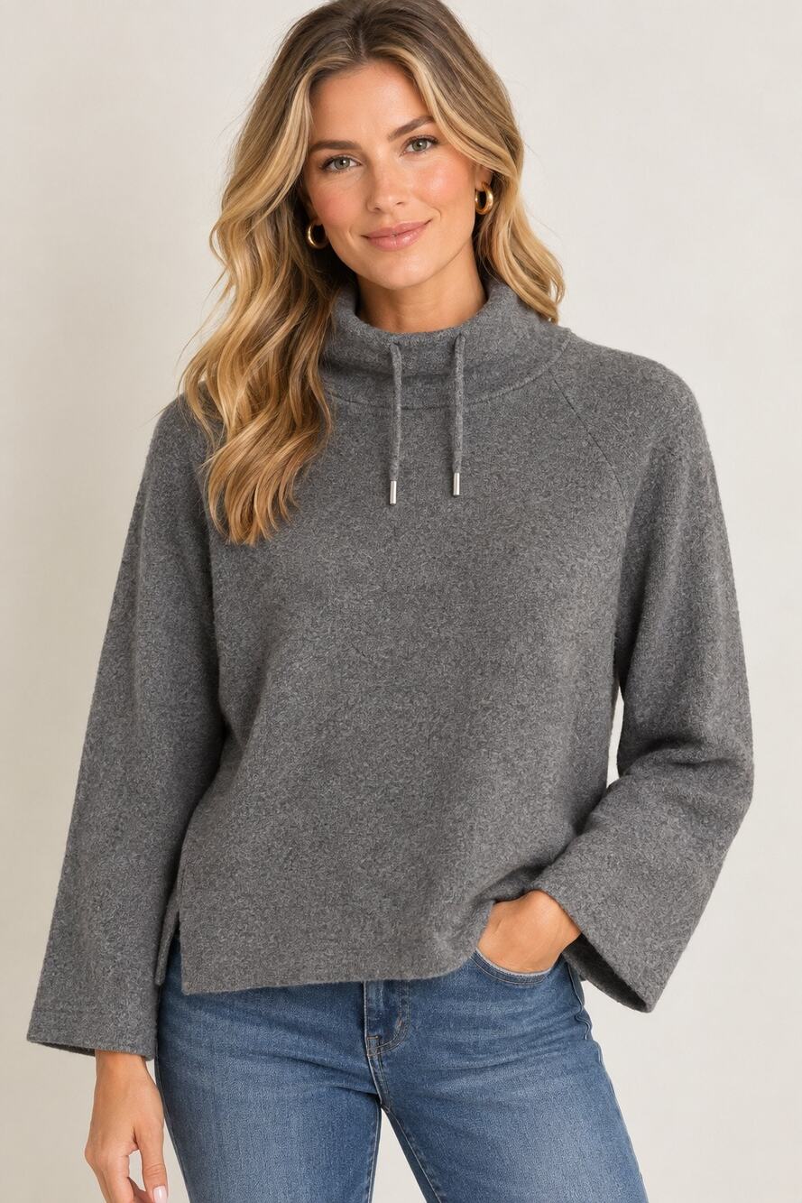 Ann Taylor Wool Blend Funnel Neck Sweater – XL